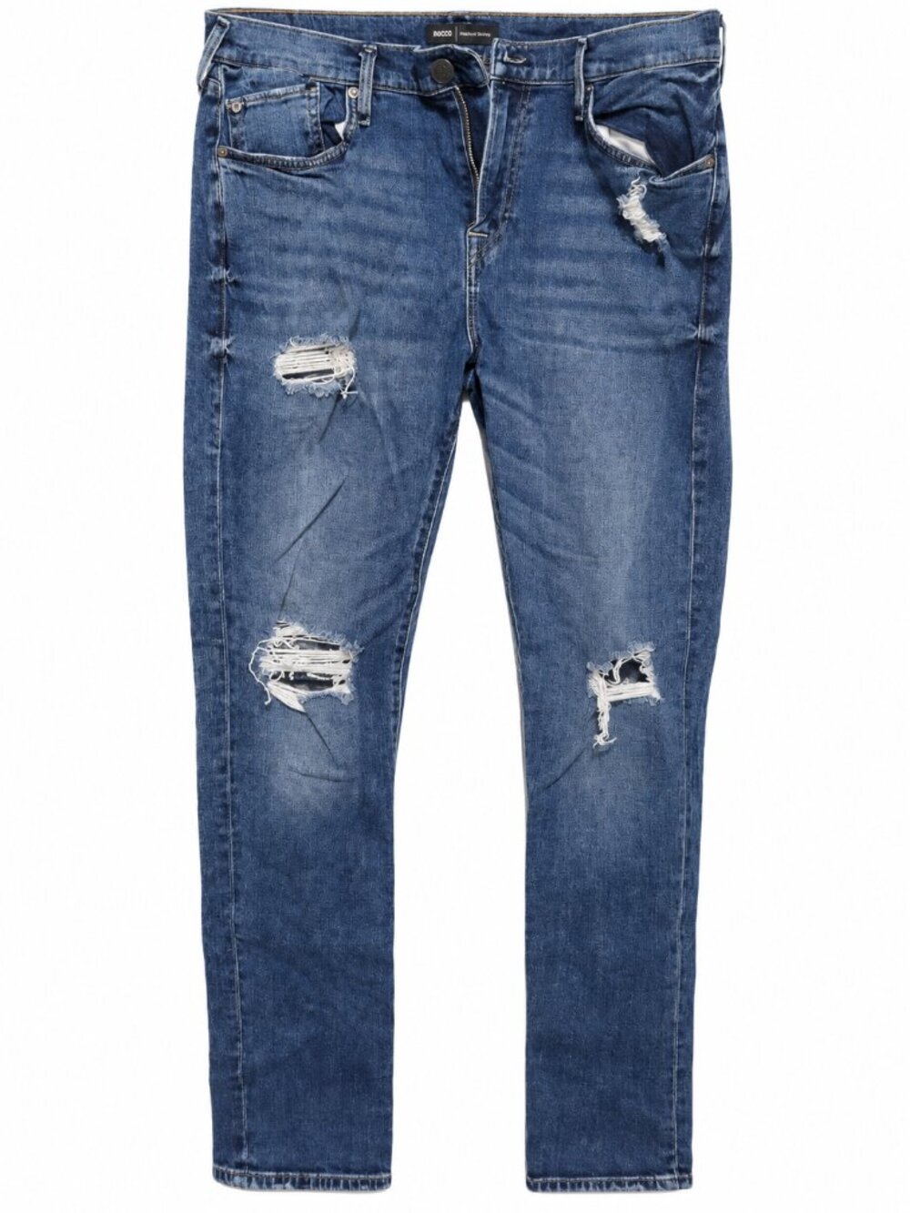 True Religion Rocco Relaxed Skinny Distressed Jeans Men’s Size 38 Blue